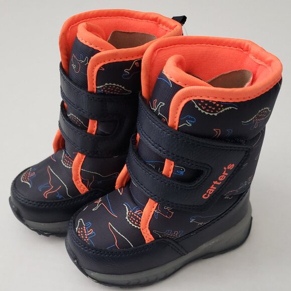 NWT Carter's Dinosaur Snow Boots - Picture 1 of 5